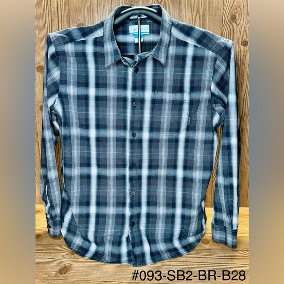 Columbia Other - Men’s Columbia Vapor Ridge Grey Plaid Classic Fit Stretch Button Shirt Sz XL